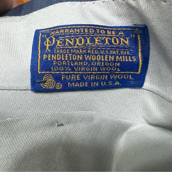 Vintage Pendleton Wool Pants size 32 new USA blue mcm